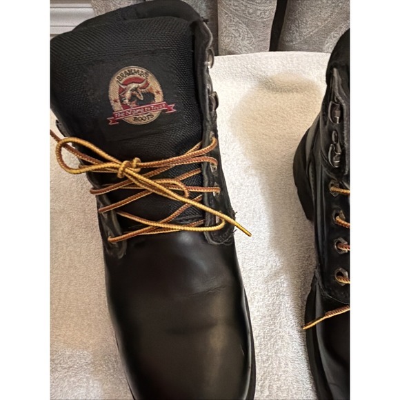 Brahma Steel Toe Men\'s Boots Black Tie 10W 1713‎ main image 7